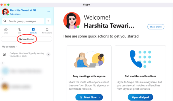 how to add someone on skype