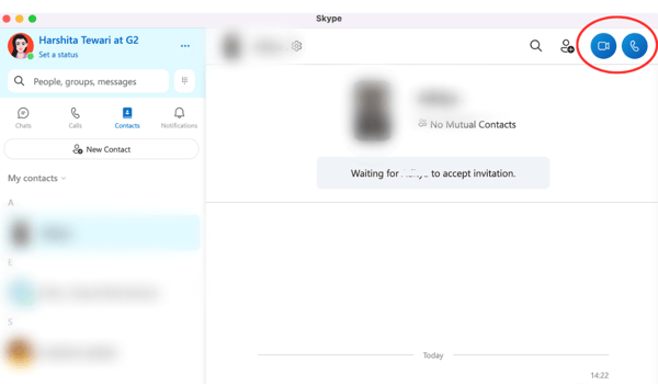 how to video call someone on skype