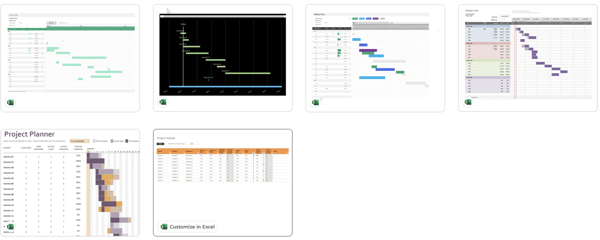 Gantt charts template