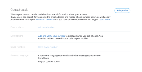 how to change primary email on skype