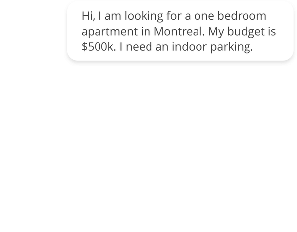AI chatbot for finding real estate