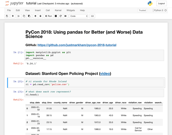 Jupyter notebook IDE